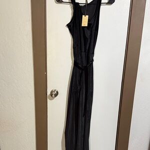 Stetson Sleek Black Sleeveless Maxi Dress